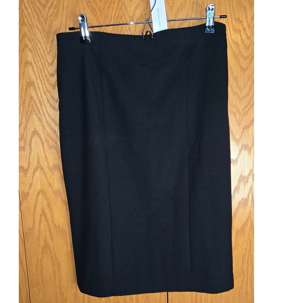 Ann Taylor Womens Black Pencil Skirt Career Office Wear Size 8 NWT‎